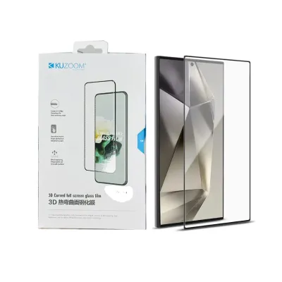 KUZOOM UV Glass Screen Protector for Samsung Galaxy S25 Ultra 3D Curved Full Coverage
